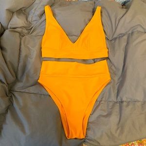 Aerie zinnia bikini and high waisted bottom set